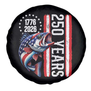 Vintage USA 250th Anniversary Bass Fishing Patriotic Gift Spare Tire Cover TS12 Print Your Wear