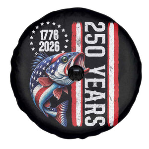 Vintage USA 250th Anniversary Bass Fishing Patriotic Gift Spare Tire Cover TS12 Print Your Wear