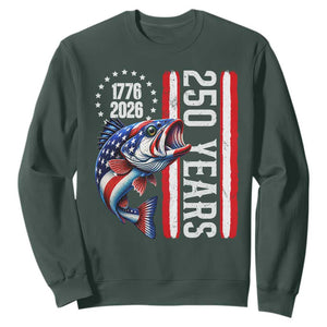 Vintage USA 250th Anniversary Crawfish Patriotic Gift Sweatshirt TS12 Dark Forest Green Print Your Wear