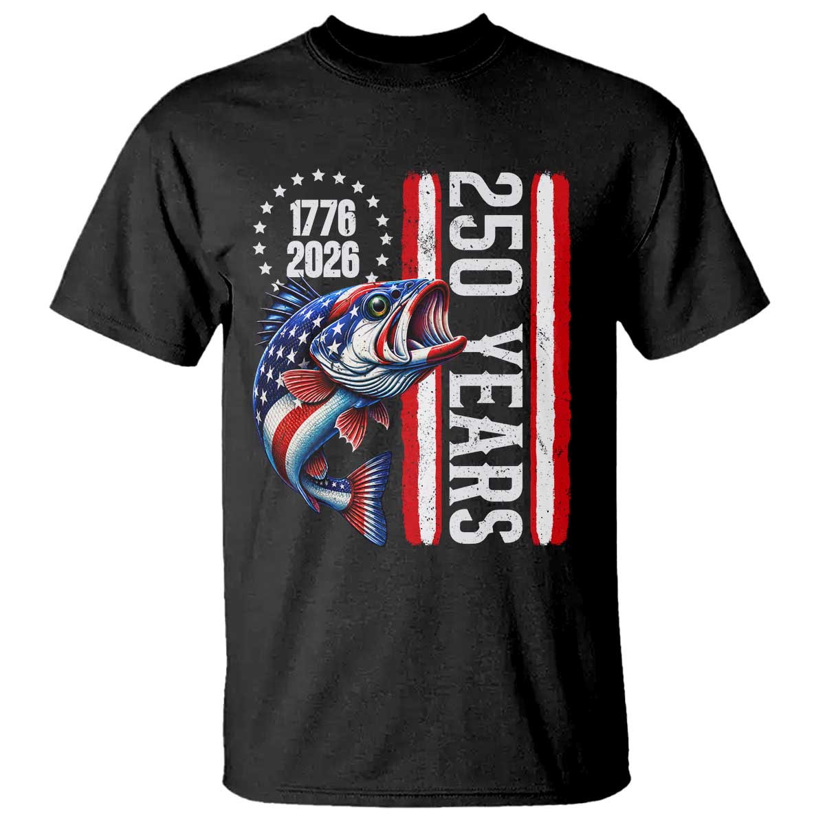 Vintage USA 250th Anniversary Crawfish Patriotic Gift T Shirt TS12 Black Print Your Wear
