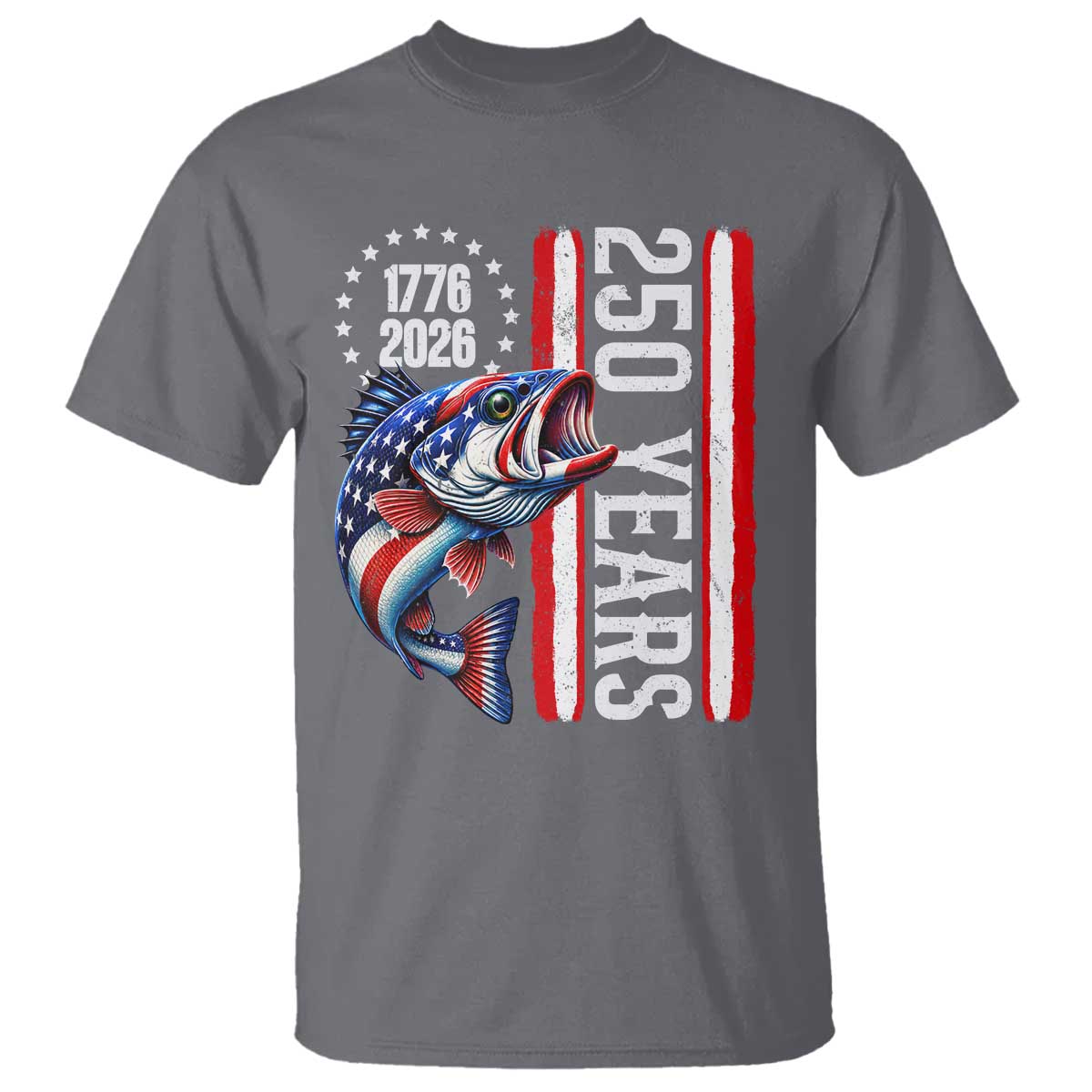Vintage USA 250th Anniversary Crawfish Patriotic Gift T Shirt TS12 Charcoal Print Your Wear