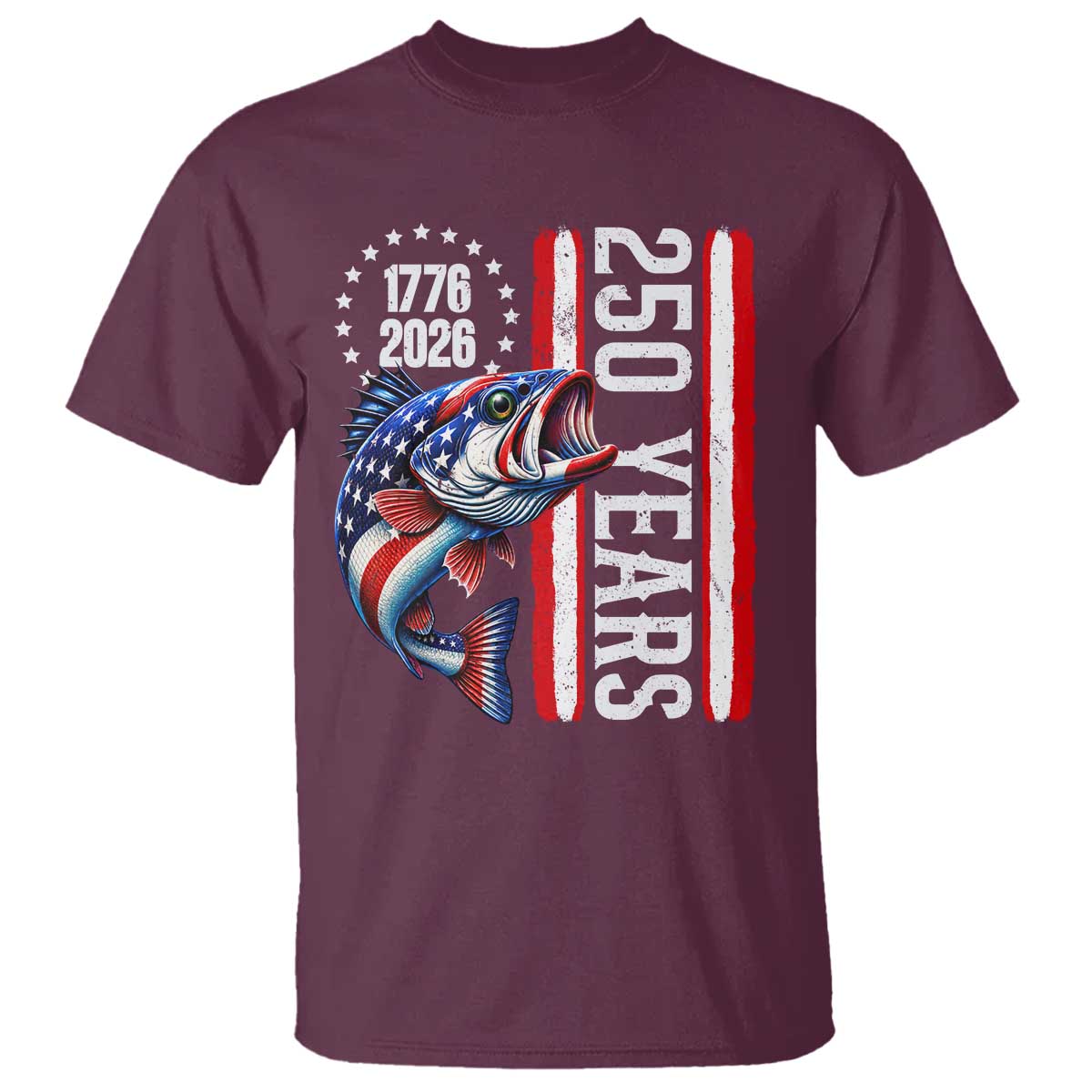 Vintage USA 250th Anniversary Crawfish Patriotic Gift T Shirt TS12 Maroon Print Your Wear