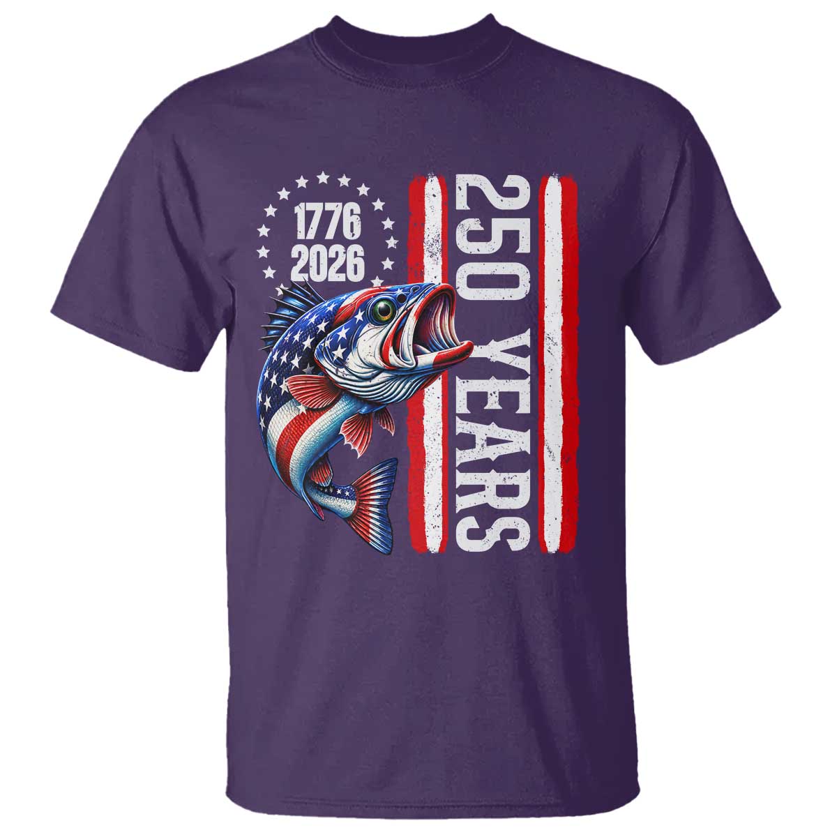Vintage USA 250th Anniversary Crawfish Patriotic Gift T Shirt TS12 Purple Print Your Wear