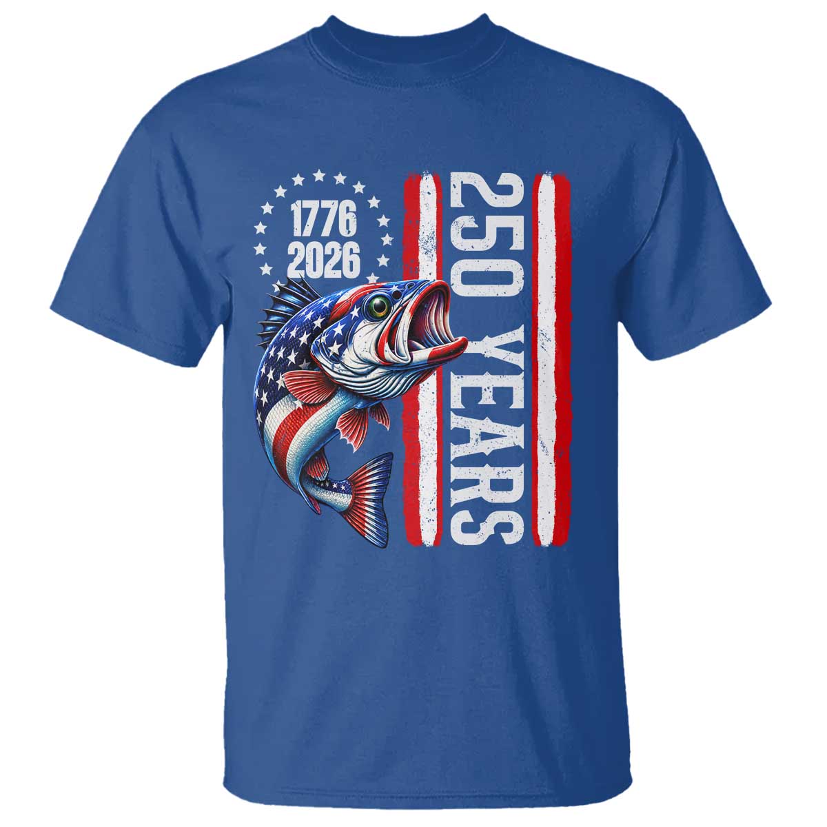 Vintage USA 250th Anniversary Crawfish Patriotic Gift T Shirt TS12 Royal Blue Print Your Wear