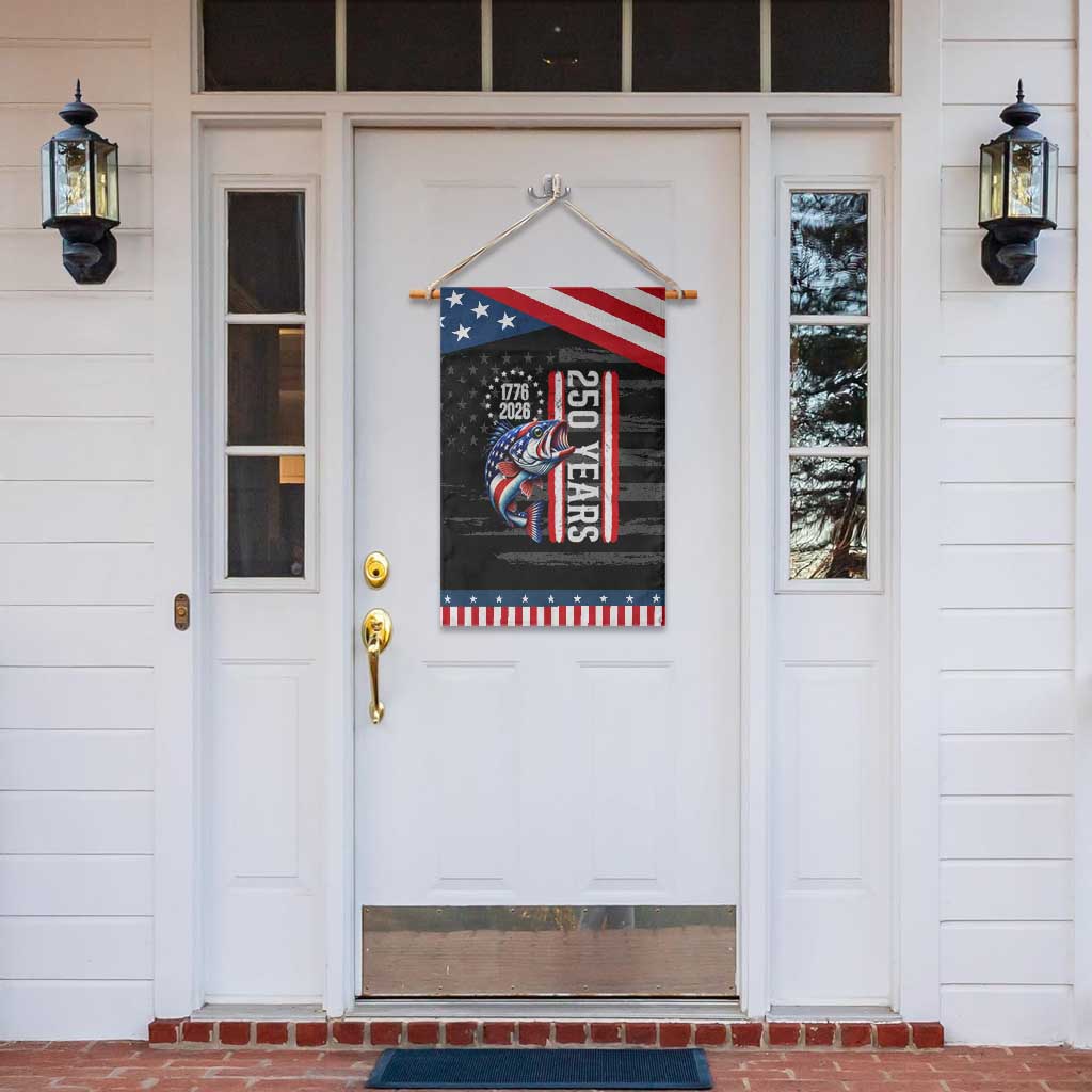 Vintage USA 250th Anniversary Bass Fishing Lover Gift Patriotic Garden Flag TS12 Print Your Wear