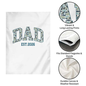 Promoted To Dad Est 2026 Garden Flag Camo Fishing New Dad Gift TS12 Print Your Wear