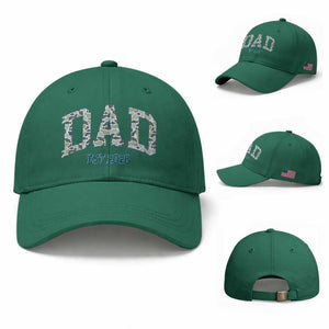 Promoted To Dad Est 2026 Baseball Cap Camo Fishing New Dad Gift TS12 Baseball Cap Universal Fit Irish Green Print Your Wear