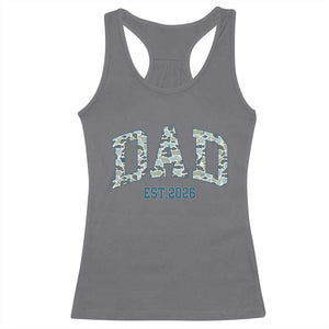 Promoted To Dad Est 2026 Racerback Tank Top Camo Fishing New Dad Gift TS12 Charcoal Print Your Wear