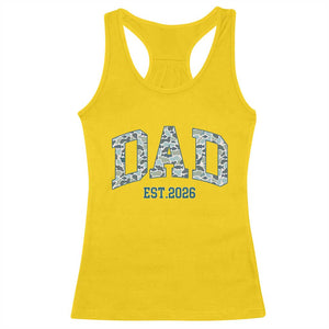 Promoted To Dad Est 2026 Racerback Tank Top Camo Fishing New Dad Gift TS12 Daisy Print Your Wear