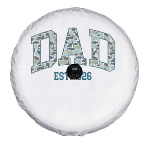 Promoted To Dad Est 2026 Spare Tire Cover Camo Fishing New Dad Gift TS12 Print Your Wear