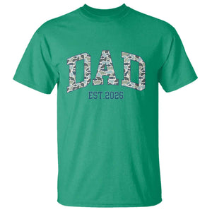 Promoted To Dad Est 2026 T Shirt Camo Fishing New Dad Gift TS12 Irish Green Print Your Wear