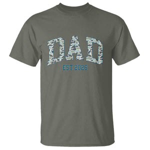 Promoted To Dad Est 2026 T Shirt Camo Fishing New Dad Gift TS12 Military Green Print Your Wear