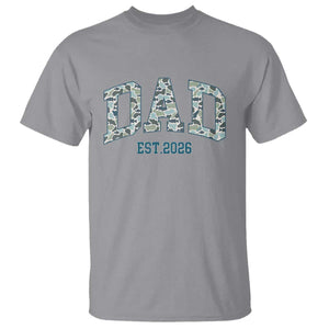 Promoted To Dad Est 2026 T Shirt Camo Fishing New Dad Gift TS12 Sport Gray Print Your Wear