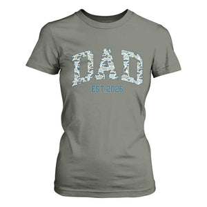 Promoted To Dad Est 2026 T Shirt For Women Camo Fishing New Dad Gift TS12 Military Green Print Your Wear