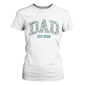 Promoted To Dad Est 2026 T Shirt For Women Camo Fishing New Dad Gift TS12 White Print Your Wear