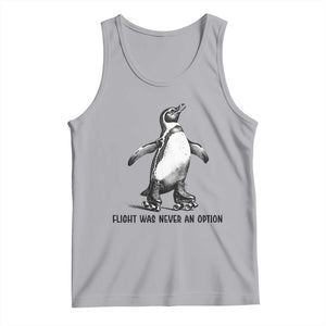 Flight Was Never An Option Tank Top Funny Penguin Roller Skates