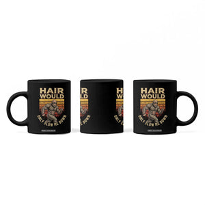 Funny Bald Bigfoot Coffee Mug Hair Would Only Slow Me Down