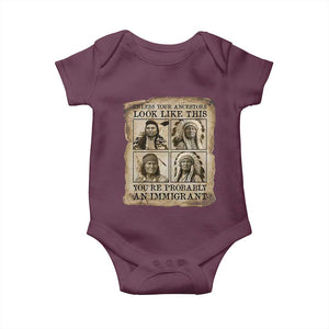 Indigenous Peoples Day Baby Onesie Unless Your Ancestors Look Like This Youre Immigrant