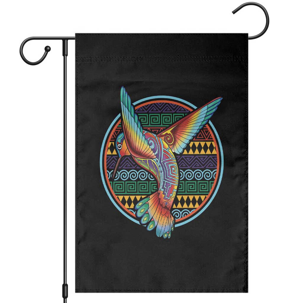 Colorful Geometric Tribal Hummingbird Garden Flag Southwest Pattern Graphic TS12 Black Print Your Wear