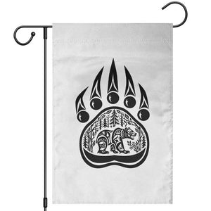 Native Inspired Alaska Grizzly Bear Garden Flag Pacific Northwest Pride