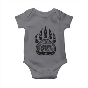 Native Inspired Alaska Grizzly Bear Baby Onesie Pacific Northwest Pride