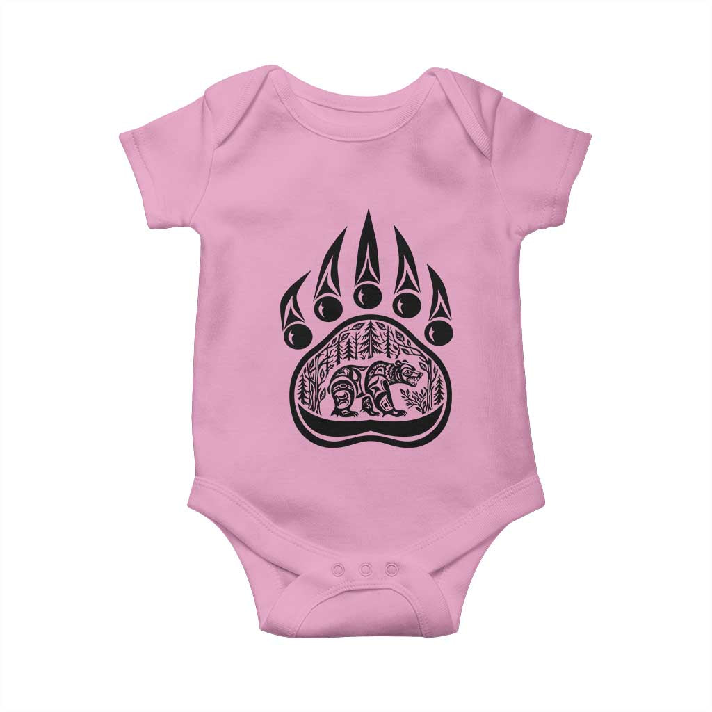 Native Inspired Alaska Grizzly Bear Baby Onesie Pacific Northwest Pride