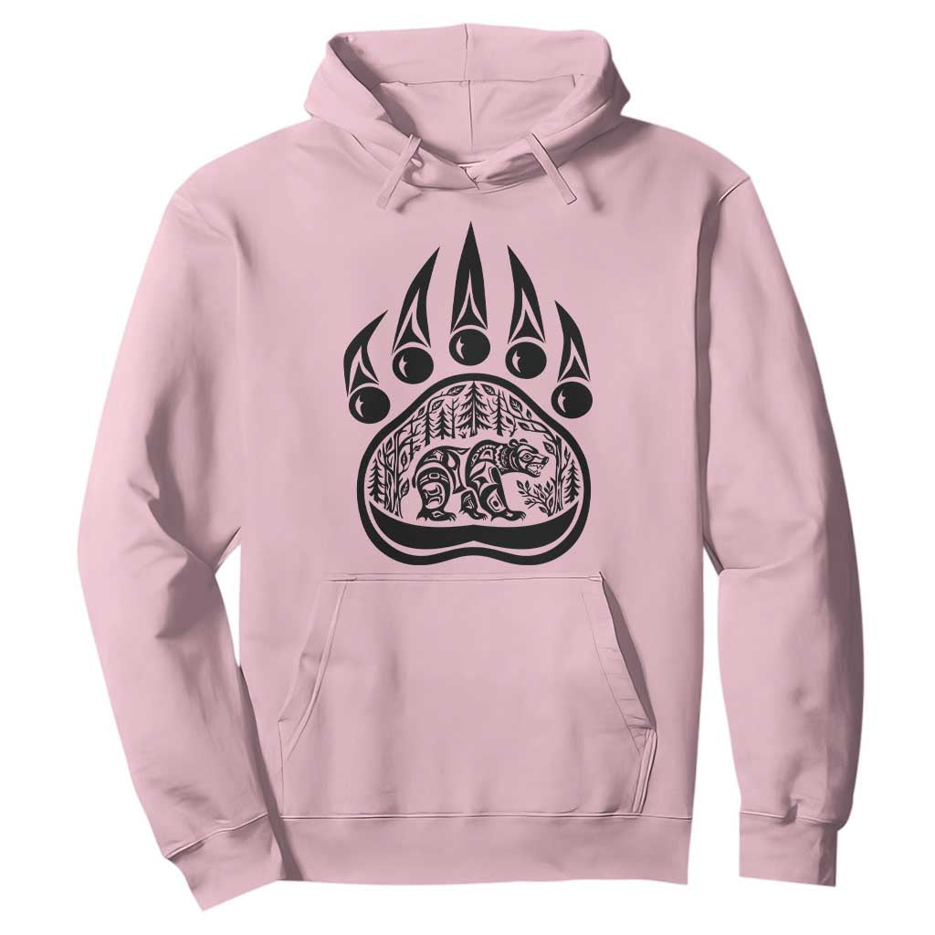 Native Inspired Alaska Grizzly Bear Hoodie Pacific Northwest Pride
