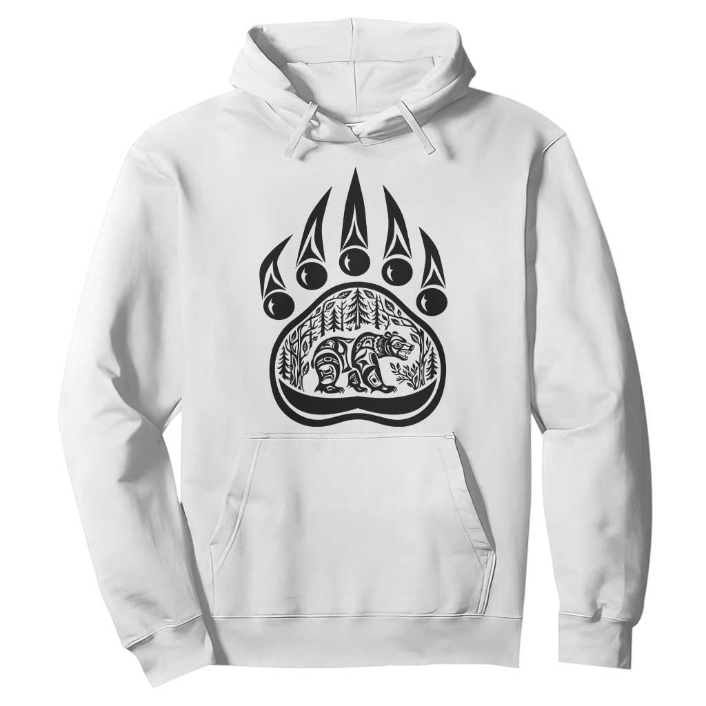 Native Inspired Alaska Grizzly Bear Hoodie Pacific Northwest Pride TS12 White Print Your Wear