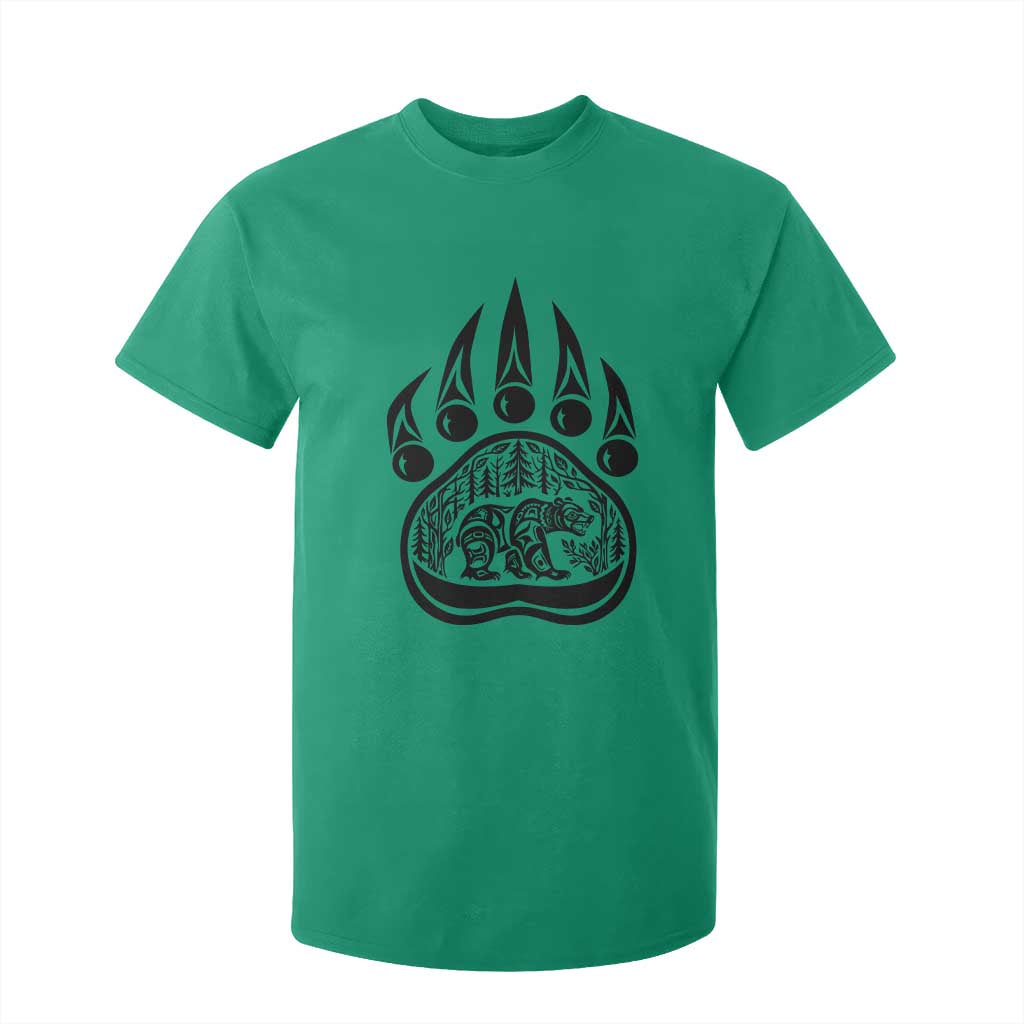 Native Inspired Alaska Grizzly Bear T Shirt For Kid Pacific Northwest Pride