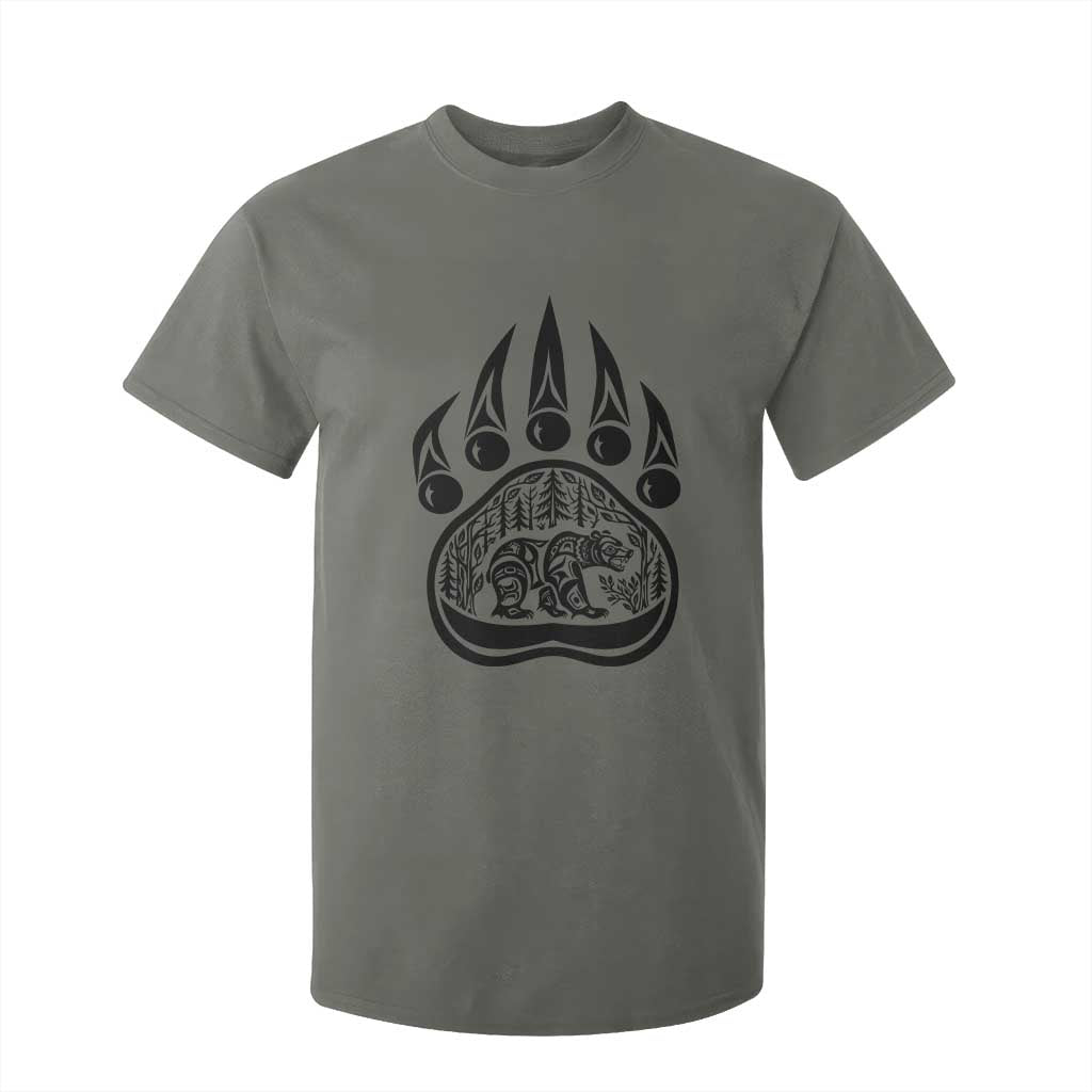 Native Inspired Alaska Grizzly Bear T Shirt For Kid Pacific Northwest Pride
