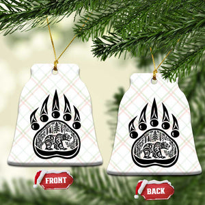 Native Inspired Alaska Grizzly Bear Ceramic Ornament Pacific Northwest Pride