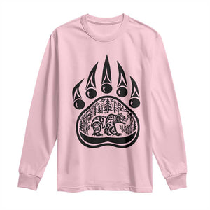 Native Inspired Alaska Grizzly Bear Long Sleeve Shirt Pacific Northwest Pride