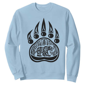 Native Inspired Alaska Grizzly Bear Sweatshirt Pacific Northwest Pride