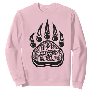 Native Inspired Alaska Grizzly Bear Sweatshirt Pacific Northwest Pride