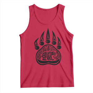 Native Inspired Alaska Grizzly Bear Tank Top Pacific Northwest Pride