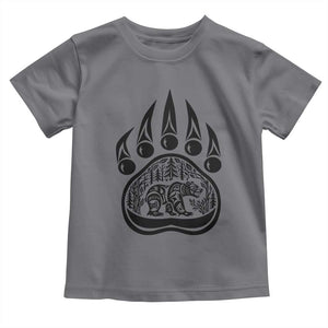 Native Inspired Alaska Grizzly Bear Toddler T Shirt Pacific Northwest Pride