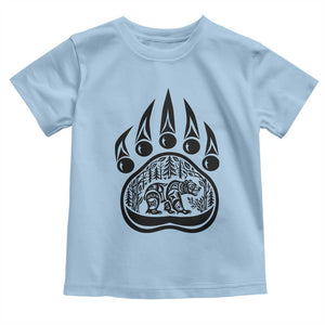 Native Inspired Alaska Grizzly Bear Toddler T Shirt Pacific Northwest Pride