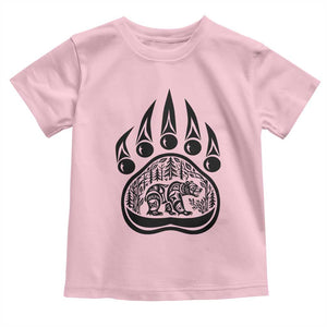 Native Inspired Alaska Grizzly Bear Toddler T Shirt Pacific Northwest Pride