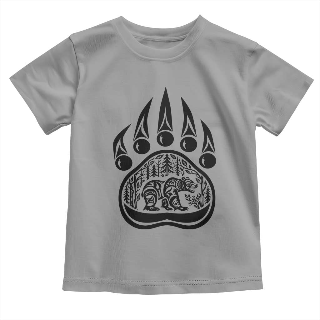 Native Inspired Alaska Grizzly Bear Toddler T Shirt Pacific Northwest Pride