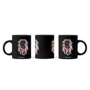 Dream Catcher Colorful Boho Floral Feather Graphic Coffee Mug