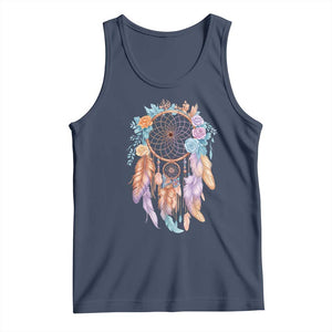 Dream Catcher Colorful Boho Floral Feather Graphic Tank Top