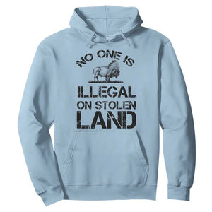 Native American Buffalo Graphic Hoodie No One Is Illegal On Stolen Land
