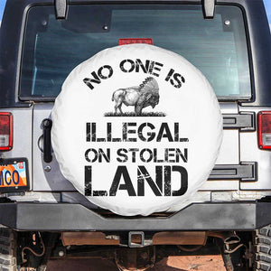 Native American Buffalo Graphic Spare Tire Cover No One Is Illegal On Stolen Land
