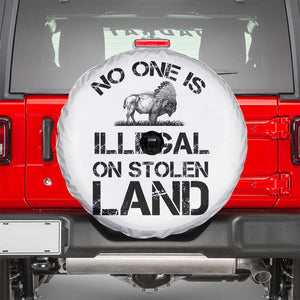 Native American Buffalo Graphic Spare Tire Cover No One Is Illegal On Stolen Land