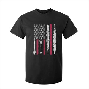Vintage Native American Flag T Shirt For Kid Dreamcatcher And Feather Graphic