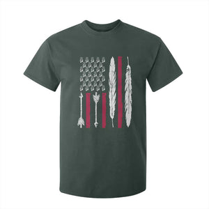 Vintage Native American Flag T Shirt For Kid Dreamcatcher And Feather Graphic