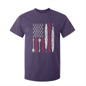 Vintage Native American Flag T Shirt For Kid Dreamcatcher And Feather Graphic