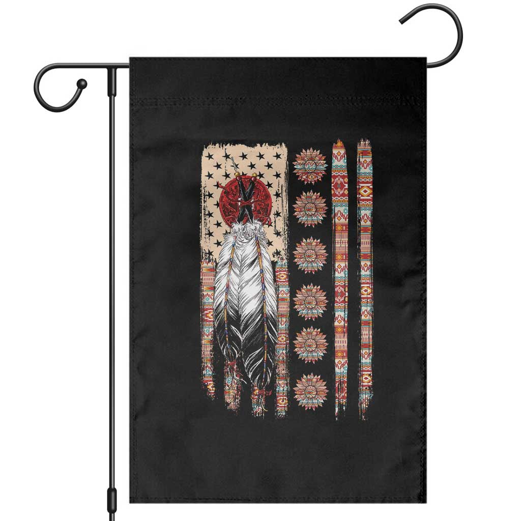 Proud Native American Flag Garden Flag Tribal Sunflower Indigenous Peoples Day Gift TS12 Black Print Your Wear