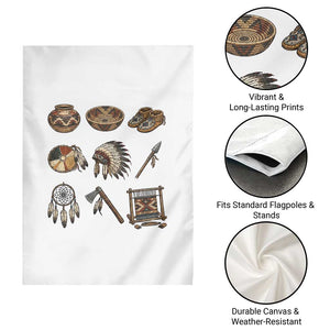 Indigenous Cultural Artifacts Garden Flag Native American Heritage Graphic