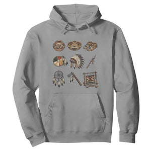 Indigenous Cultural Artifacts Hoodie Native American Heritage Graphic